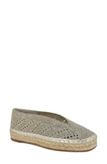 ナインウェスト レディース シューズ サンダル Nine West Rorie Woven Espadrille Silver シルバーのサムネイル