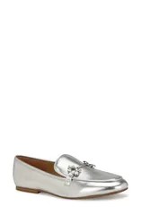 ナインウェスト レディース シューズ スリッポン・ローファー Nine West Bennit Bit Loafer Silver シルバーのサムネイル