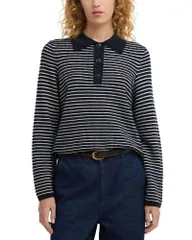 バブアー レディース アウター ニット・セーター Barbour Inez Knit Sweater Dark Navy ネイビーのサムネイル