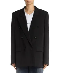 ステラマッカートニー レディース アウター ジャケット・ブルゾン Stella McCartney Double Breasted Boyfriend Jacket Black ブラックのサムネイル