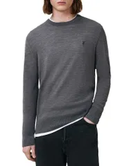 オールセインツ メンズ アウター ニット・セーター レギュラーフィット ウール ALLSAINTS Mode Regular Fit Merino Wool Sweater Monument Greyのサムネイル