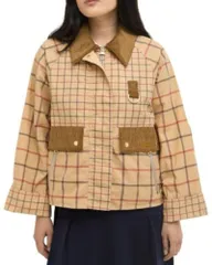 バブアー レディース アウター ジャケット・ブルゾン Barbour Mackworth Check Casual Jacket Beige Tattersall ベージュのサムネイル