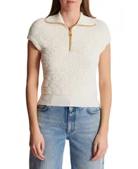 バルマン レディース トップス シャツ ツイード Balmain Tweed top Beige ベージュのサムネイル