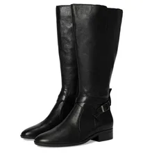 ナチュライザー レディース シューズ ブーツ・レインブーツ Naturalizerena2 Extra Wide Calf Boots Black Leather ブラックのサムネイル