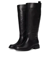 ナチュライザー レディース シューズ ブーツ・レインブーツ Naturalizer Ontime Wide Calf Knee High Boots Black Leather ブラックのサムネイル