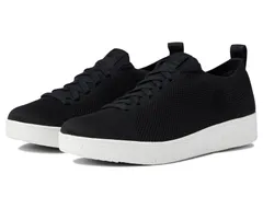フィットフロップ レディース シューズ スニーカー ニット FitFlop Rally E01 MultiKnit Trainers All Black ブラックのサムネイル