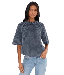 フリーピープル レディース アウター ニット・セーター Tシャツ Free People Amy Sweater Tee Navy Academy ネイビーのサムネイル