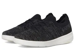 フィットフロップ レディース シューズ スニーカー レース ニット FitFlop SuperQ Knit SlipOn Laced Sneakers BlackSilvereen ブラックのサムネイル