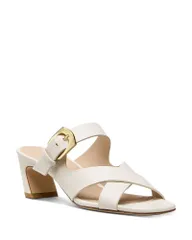 スチュアート ワイツマン レディース シューズ サンダル レザー Stuart Weitzman Womensai Leather Slide Sandals Cream クリームのサムネイル