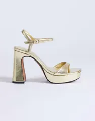 トップショップ レディース シューズ サンダル プラットフォーム Topshop Faye platform two part sandals GOLD ゴールドのサムネイル