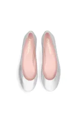 プリティ・バレリーナ レディース シューズ パンプス トール Pretty Ballerinas Round Toe Naked Metallic Ballet Flat Metallic Silveのサムネイル