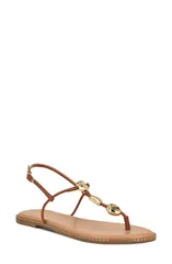 ナインウェスト レディース シューズ サンダル Nine West Derika TStrap Sandal Medium Brown ブラウンのサムネイル