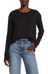 ラグアンドボーン レディース トップス Tシャツ ニット rag bone The Knit Long Sleeve TShirt Blkのサムネイル
