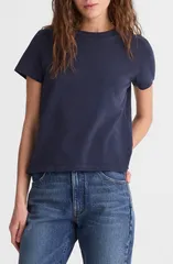 メイドウェル レディース トップス Tシャツ コットン ジャージー Madewell The Relaxed Cotton Jersey TShirt Classic Navy ネイビーのサムネイル