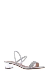 ニナ レディース シューズ ヒール サンダル Nina Gwenda Slingback Sandal Silver シルバーのサムネイル