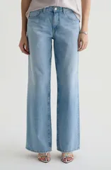 エージー レディース ボトムス デニムパンツ ワイドレッグ ローライズ ジーンズ Adria Low Rise Baggy Wide Leg Jeans Mondrianのサムネイル