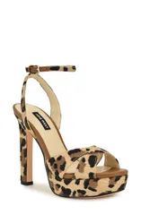 ナインウェスト レディース シューズ サンダル プラットフォーム アンクル Nine West Wildankle Straplatform Sandalight Naturalのサムネイル