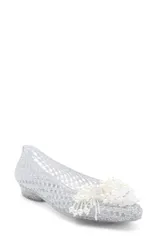 ジェフリー キャンベル レディース シューズ パンプス Jeffrey Campbell Whimzy Jelly Flat Silver Glitter Pearl パールのサムネイル