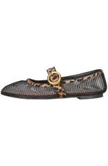 プリティ・バレリーナ レディース シューズ パンプス メッシュ Pretty Ballerinas Mesh Buckle Mary Jane Black ブラックのサムネイル