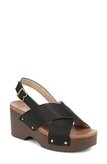 ドクター・ショール レディース シューズ ヒール プラットフォーム サンダル Dr Scholls Weslee Slingback Platform Sandal Black ブラックのサムネイル