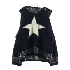 Children of the discordance (チルドレンオブザディスコーダンス) OVERSIZED STAR MOTIF KNIT HOODIE オーバーサイズド スター モチーフ ニット プルオーバーパーカー フーディー COTDKN-656のサムネイル