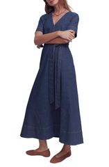 ボーデン レディース ボトムス デニムパンツ ミディワンピース ミディ Boden Short Sleeve Denimidi Dress Mid Vintage デニム