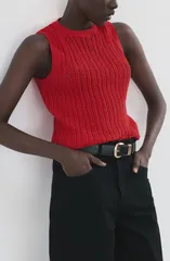 マンゴ レディース トップス シャツ MANGO Sitop Red レッドのサムネイル
