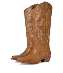 フライ レディース シューズ ブーツ・レインブーツ トール Frye And Co Irlene Tall Deco Stitch Caramelのサムネイル