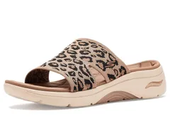スケッチャーズ レディース シューズ ヒール サンダル SKECHERS OnTheGo Walk Arch Fit 20 Sandals w Leopard アニマルのサムネイル