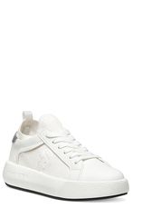 スチュアート ワイツマン レディース シューズ スニーカー Stuart Weitzman 5050 Pro Sneaker White Silver Leather ホワイト