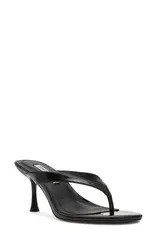 スティーブ マデン レディース シューズ ヒール Steve Madden Faroh Flip Flop Black Patent ブラックのサムネイル