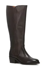 フライ レディース シューズ ブーツ・レインブーツ Frye Carson 2 Piping Knee High Boot Dark Brown ブラウンのサムネイル