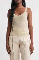 マンゴ レディース トップス シャツ セーター MANGO Sweater Tank Gold ゴールドのサムネイル