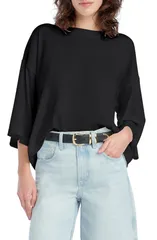 フェイバリット ドーター レディース トップス シャツ コットン Favorite Daughter The Over It Organicotton Tee Black ブラックのサムネイル