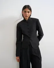 トップショップ レディース アウター ジャケット・ブルゾン Topshop drummer jacket part of a set Black ブラックのサムネイル