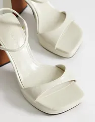 トップショップ レディース シューズ サンダル プラットフォーム Topshop Faye platform two part sandals Offwhite オフホワイトのサムネイル