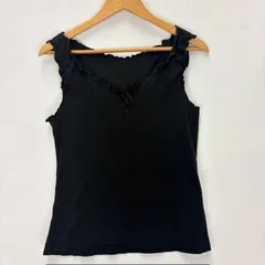 INGEBORG 90s  タンクトップ キャミソール P024HUAL55 B 日本製 サイズM リボン フリル 08080402 02のサムネイル