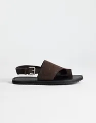 トップショップ レディース シューズ サンダル レザー Topshop Ella leather toe loop sandals in chocolate チョコレートのサムネイル
