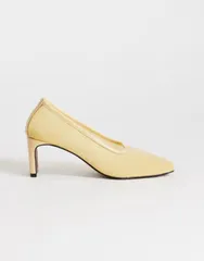 トップショップ レディース シューズ パンプス メッシュ ヒール Topshop Abbigail mesheeled pumps in buttermilkのサムネイル