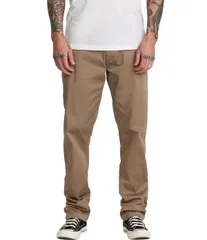 ルーカ メンズ ボトムス カジュアルパンツ RVCA The Weekend Stretch Straight Fit Pants Darkhaki カーキのサムネイル