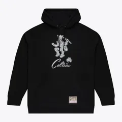 ミッチェルネス メンズ アウター パーカー・スウェット Mens Mitchell Ness Black Boston Celtics Chrome Hoodie Black ブラックのサムネイル