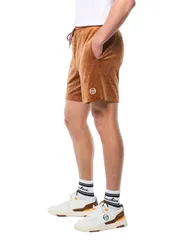セルジオタッキーニ メンズ ボトムス ハーフパンツ・ショーツ Sergio Tacchini Bandiera Debossed Velour Short Sugar Almondのサムネイル