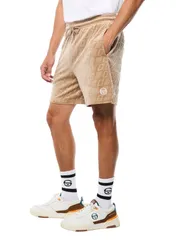 セルジオタッキーニ メンズ ボトムス ハーフパンツ・ショーツ Sergio Tacchini Bandiera Debossed Velour Short Humusのサムネイル
