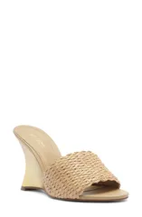 アレッツォ レディース シューズ サンダル Arezzo Renata Wedge Sandal Palhaのサムネイル