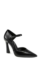 ダナ キャラン ニューヨーク レディース シューズ ヒール アンクル DKNY Catcher Ankle Strapointed Toe Pump Black ブラックのサムネイル