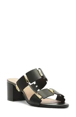 アレッツォ レディース シューズ ヒール サンダル Arezzo Lyra Mid Slide Sandal Black ブラックのサムネイル