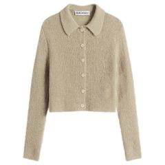 アワーレガシー レディース アウター カーディガン ポロシャツ Our Legacy Mazzy Polo Cardigan Soft Sage Fuzzy Alpaca セージ