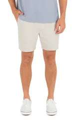 ハーレー メンズ ボトムス ハーフパンツ・ショーツ ショートパンツ コットン Hurley Volley Solid Cotton Drawstring Shorts BONEのサムネイル