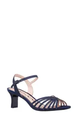 ニナ レディース シューズ ヒール サンダル アンクル Nina Brynankle Strap Sandal Women NAVY ネイビーのサムネイル