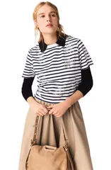 マージュ レディース トップス シャツ maje Striped rhinestone flower Tshirt White ホワイトのサムネイル